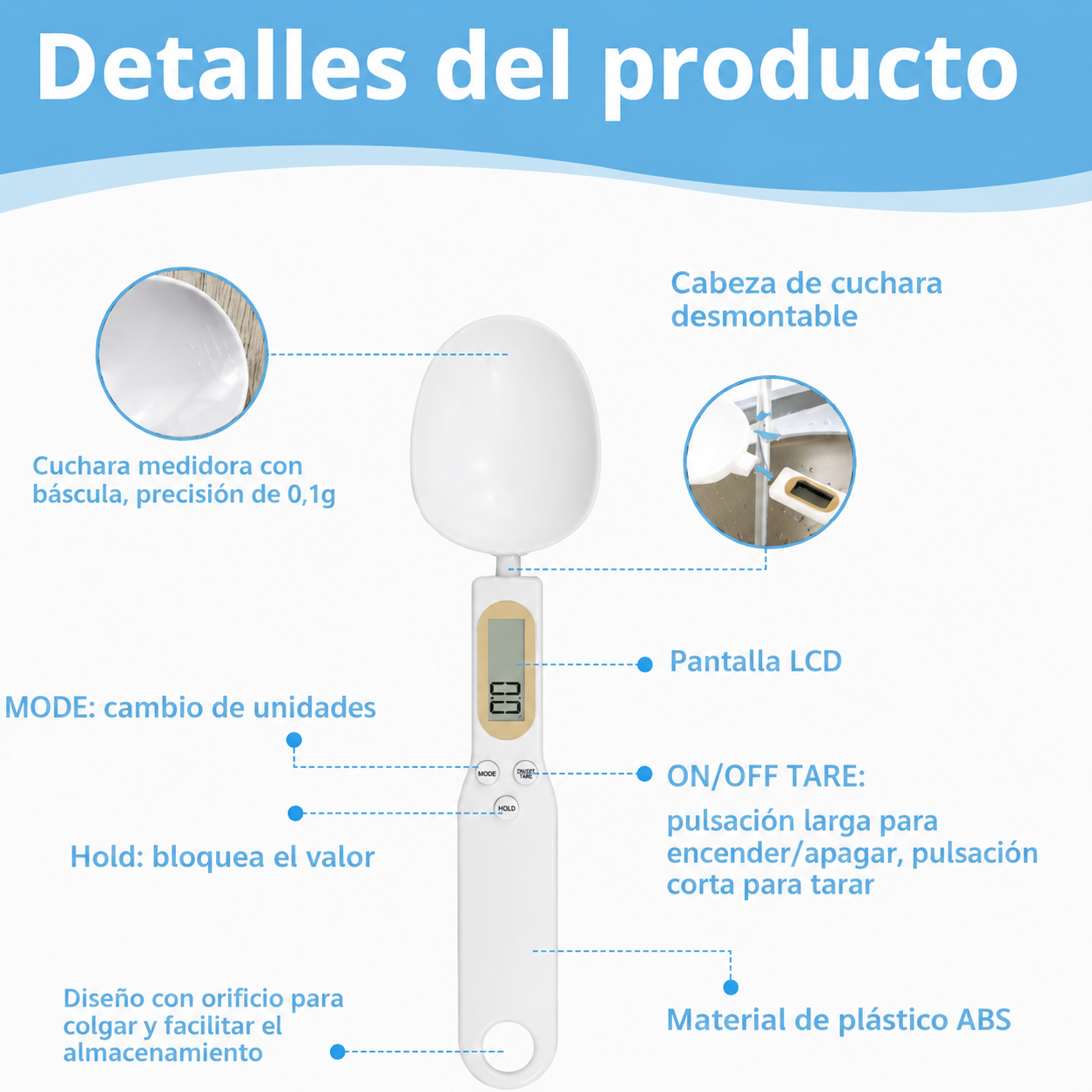 Cuchara inteligente con bascula digital